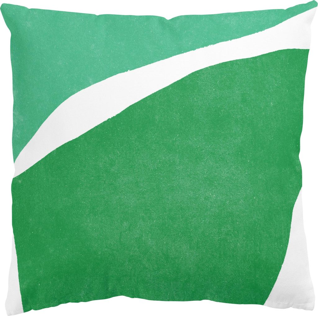 Dekokissen Muster drinnen / Indoor Zierkissen Samt waschbar Design grün Pop Art Sofakissen mit Füllung