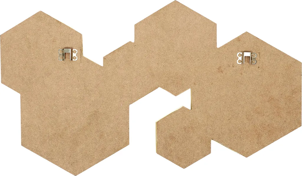 Miroir Mural Hexagonal de Décoration Design Géométrique pour le Salon - 2