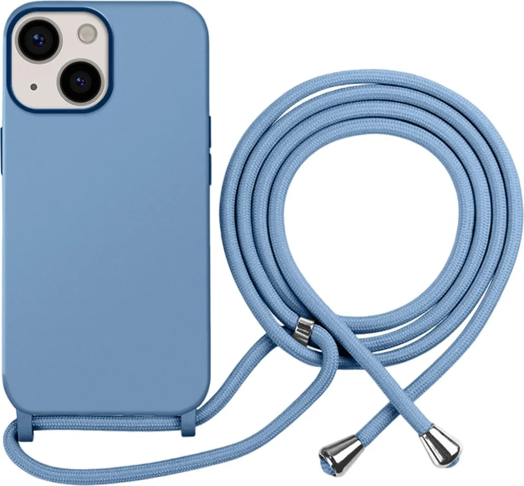 Moxie, custodia in TPU Color Lace per iPhone 13 con catena, blu