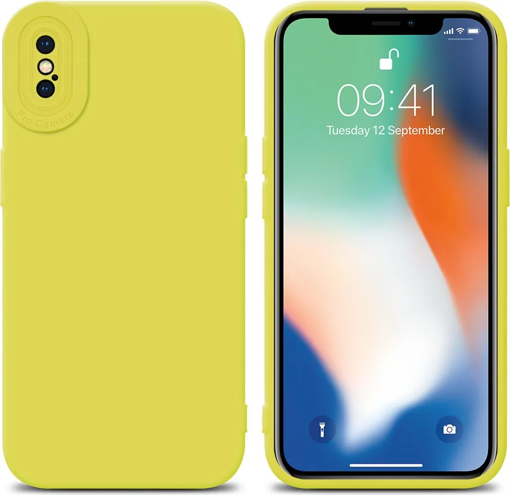 Cover Cadorabo Gialla per iPhone XS MAX - Protezione Classica TPU