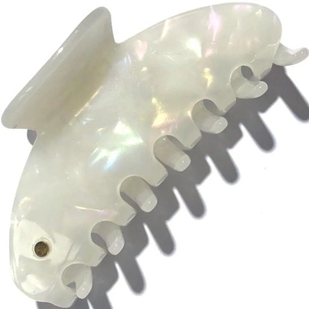 Accessoire de coiffure barrette beige grande pour chignon de mariage