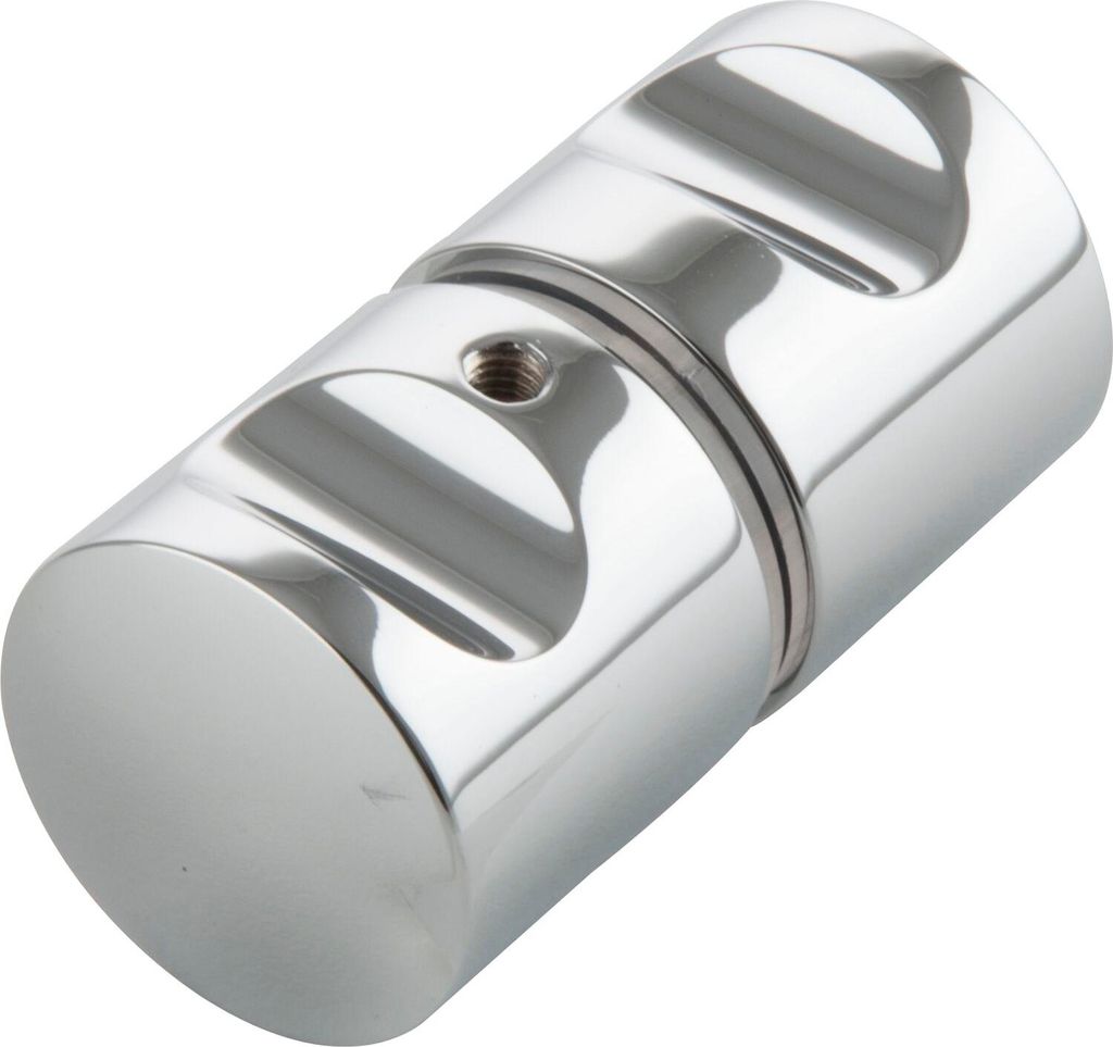 Duschtürknopf KN-K4AL, 32 x 30 mm, Aluminium verchromt Produktbild 