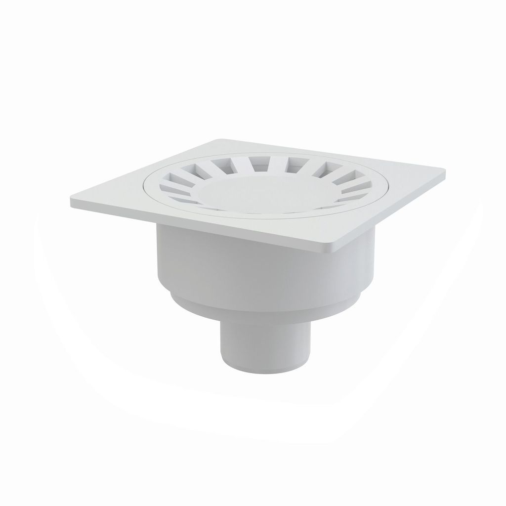 Podlahová vpusť Alcadrain 150x150x50 mm priama, mriežka Obrázok produktu 