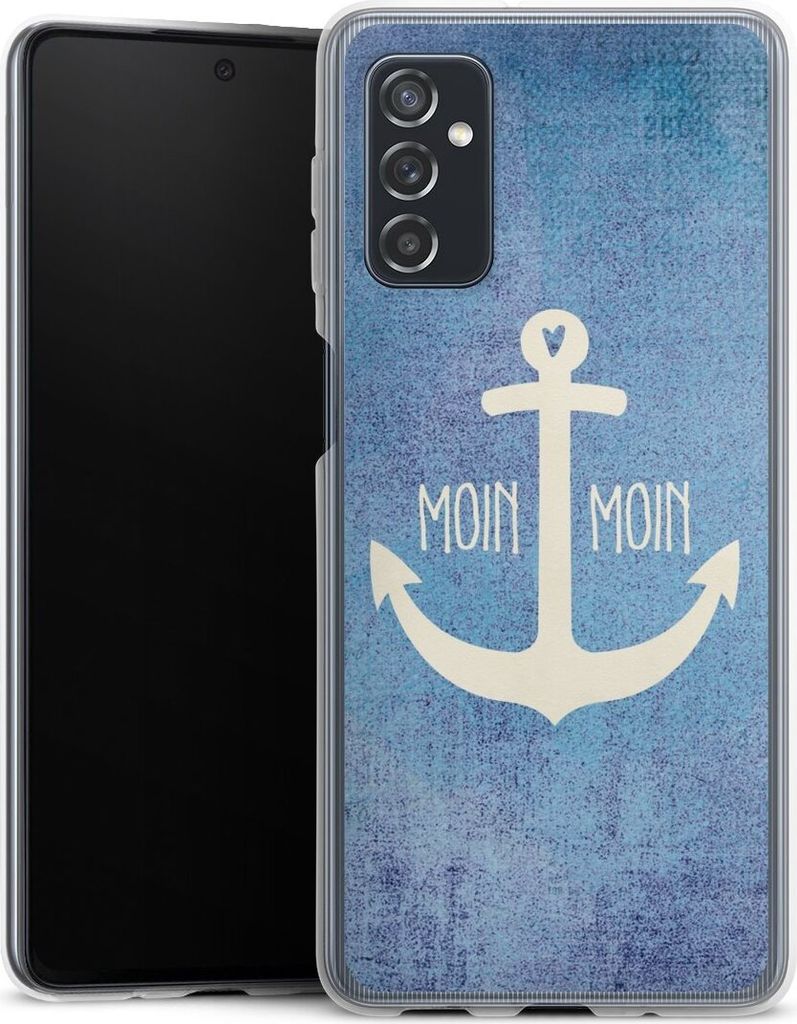 DeinDesign Handyhülle für Samsung Galaxy M52 5G Silikon Hülle Case Smartphone Schutzhülle Anker Blau maritim