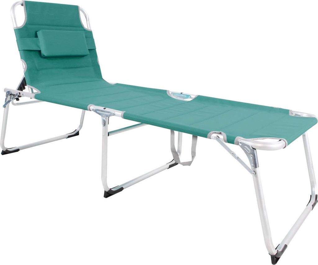 XXL Aluminium Gartenliege Sonnenliege Liege Kissen L200xB70cm