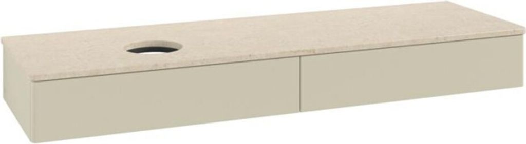 V&B Waschtischunterschrank ohne Frontstruktur -Beleuchtung Antao 160x50cm, WBP-farbe botti., si Gr m Lac