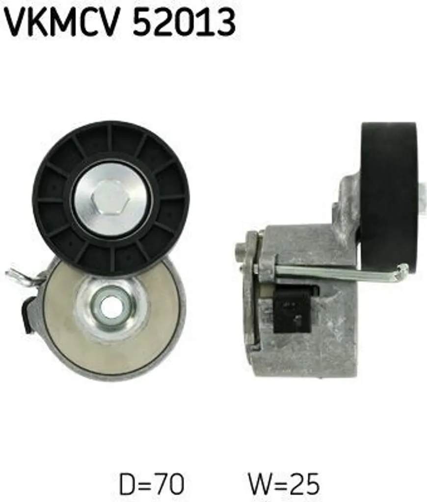 Galet Tendeur de Courroie Accessoire pour Boxer et Ducato SKF 52013