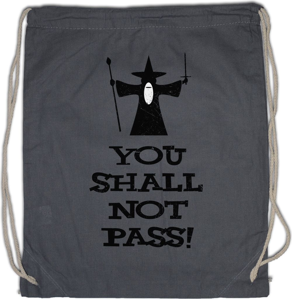 Urban Backwoods You Shall Not Pass, Turnbeutel, Farbe: Grau