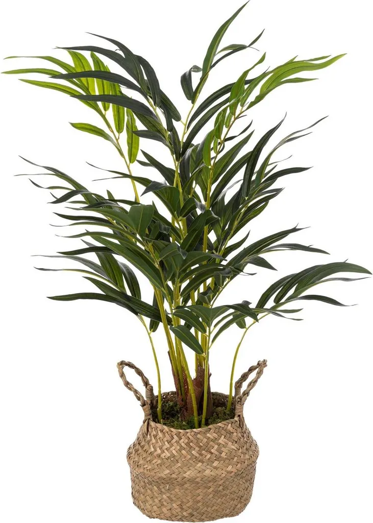 Palma Finta 80 cm con Vaso Naturale - Zero Manutenzione Atmosphera
