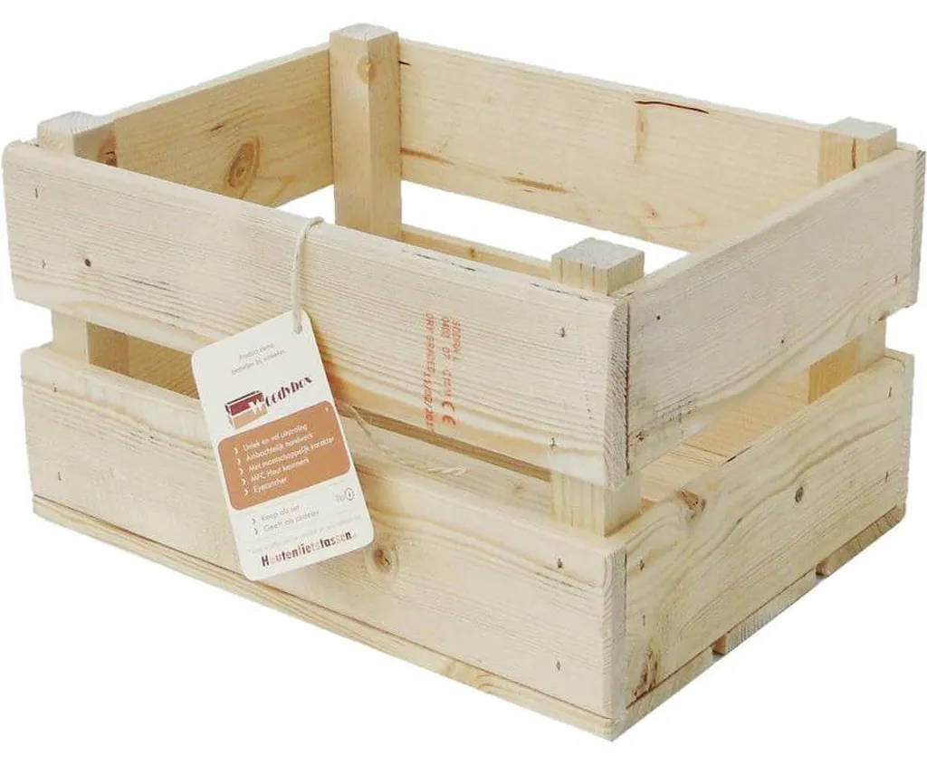 Panier de vélo en bois de pin naturel pour porte-bagages urbain