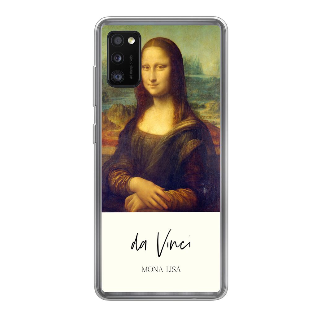 MuchoWow Handyhülle Schutzhülle Hülle für Samsung Galaxy A41 Mona Lisa - Leonardo da Vinci - Alte Meister Silikon Softcase Handy Hülle - Mob...