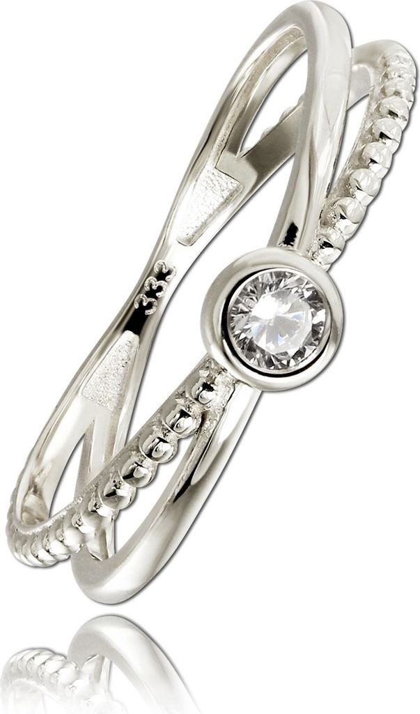 Balia Ring Damen Gold 333 58 18,5 weißgold Ringschmuck D2BGR053W58