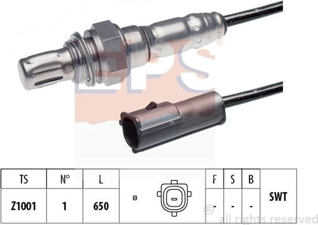 Sonde Lambda EPS 1.997.046 OE 7706754 pour Fiat Cinquecento Essence