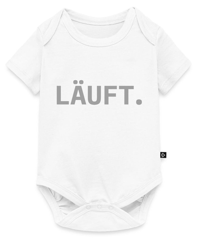 Spreadshirt Stromberg Läuft Kurzarm Tages Baby Body, 80 (9-12 M.), Weiß