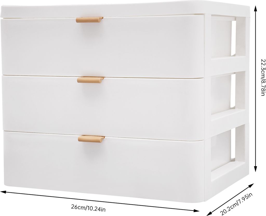 Schreibtisch Aufbewahrungsbox 3-schicht organizer Schublade Produktbild 9