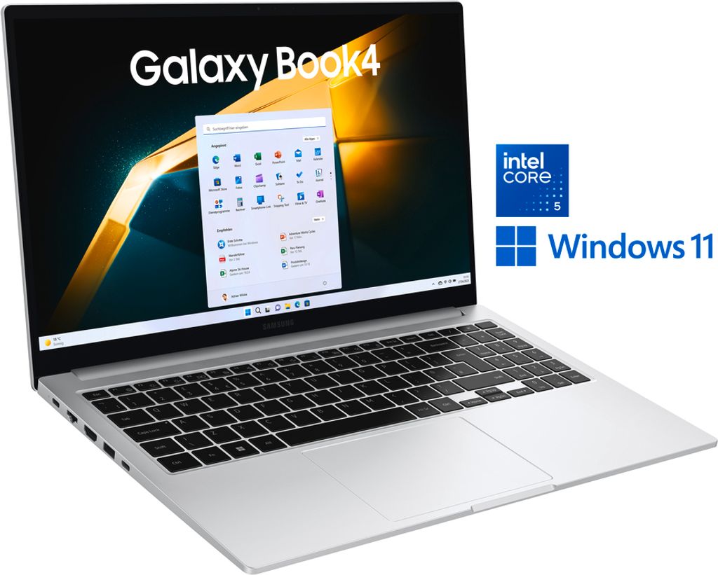 Samsung Galaxy Book4, 15,6" FHD, Core 5 120U, 16GB RAM, 256GB SSD, Windows 11 Pro