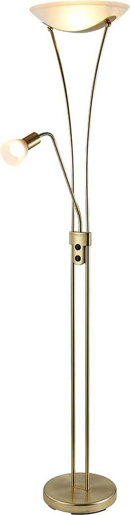 Lindby Stehlampe Felicia, messing, 180 cm, E27, Leselicht Produktbild 