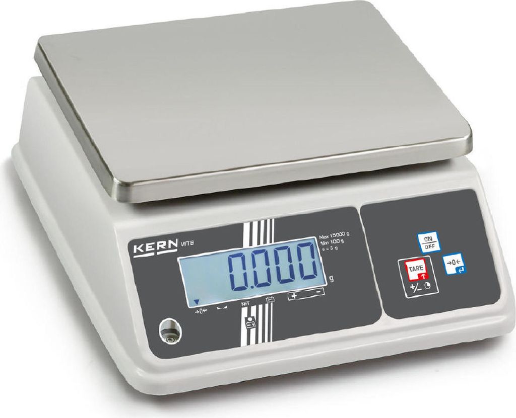 Kern WTB 30K-3N Tischwaage | im Lebensmittelbereich dank IP65 | bis 30 kg
