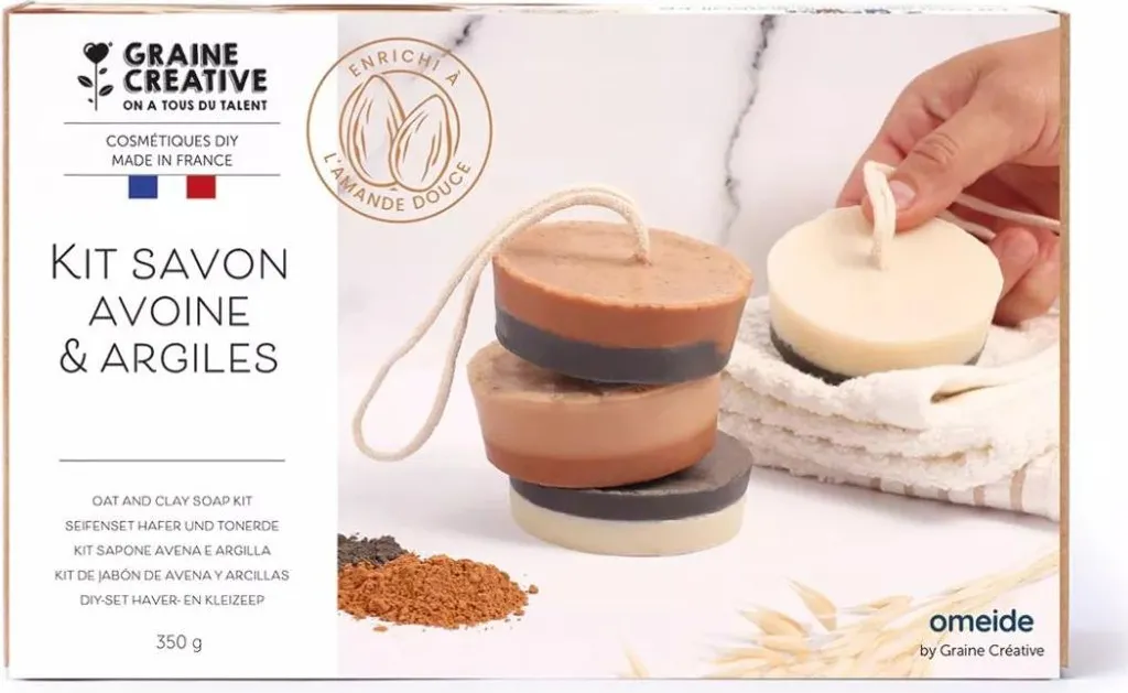 Coffret Créatif de Savons Artisanaux à l'Avoine et Argiles Naturelles