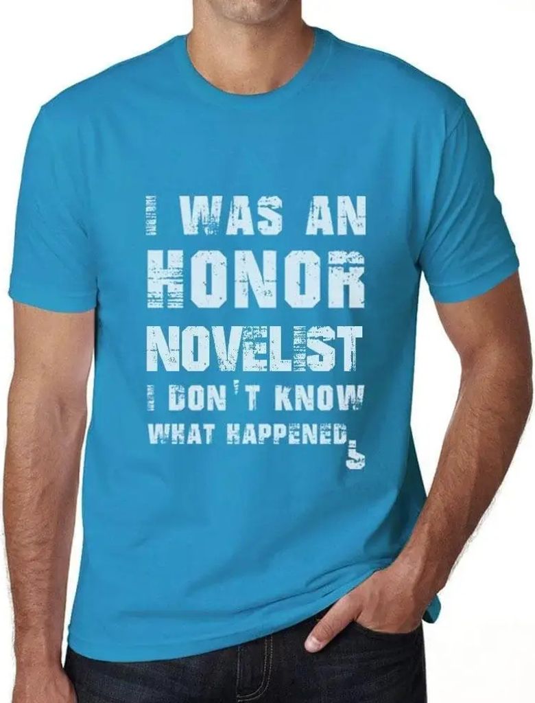 Herren Grafik T-Shirt Ich war ein ausgezeichneter Autor ich weiß nicht was passiert ist – I Was An Honor Novelist I Don't Know What Happened