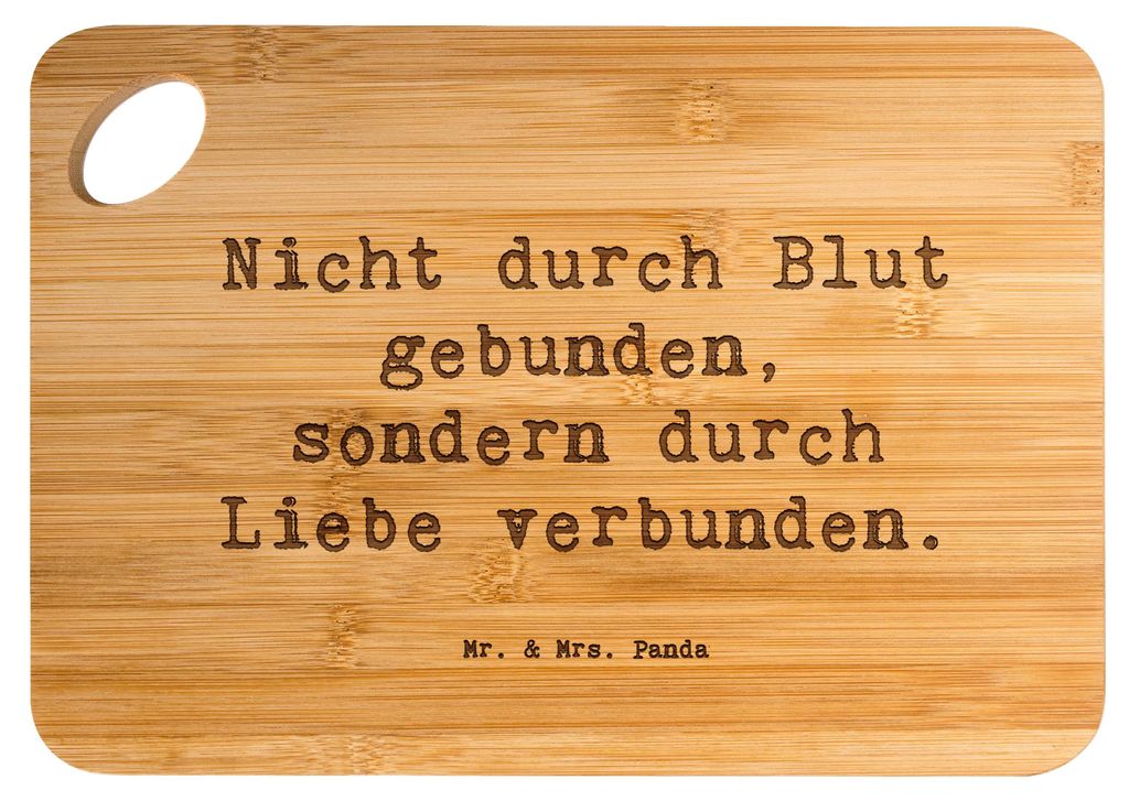 Mr. & Mrs. Panda Holzbrett Spruch Adoptivbruder Liebe - Transparent - Geschenk, Hackbrett, Frühstücksbrettchen, jausenbrett, Frühstücksbrett, A...