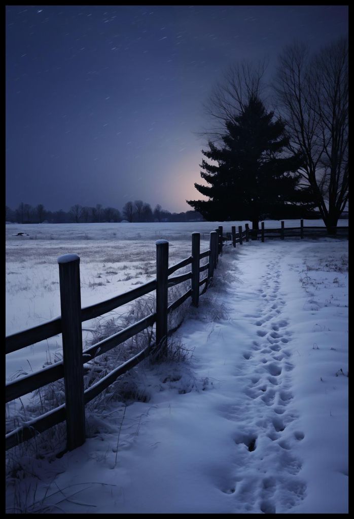 Plakat 61x90,5cm Stilles Licht des Winters