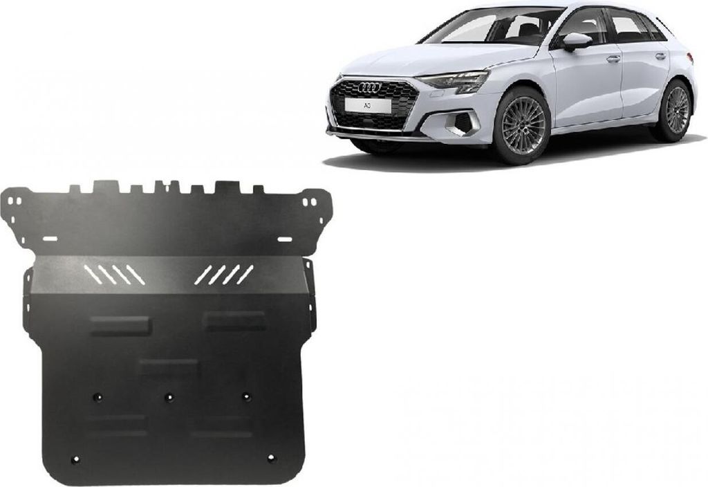 Stahl Unterfahrschutz für Motor Audi A3