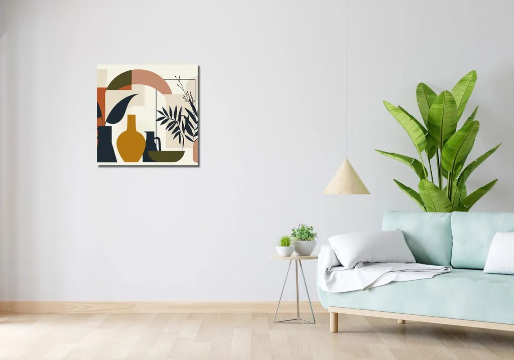 Image Déco 60 x 60 cm Forme du Style pour Salon et Bureau Moderne