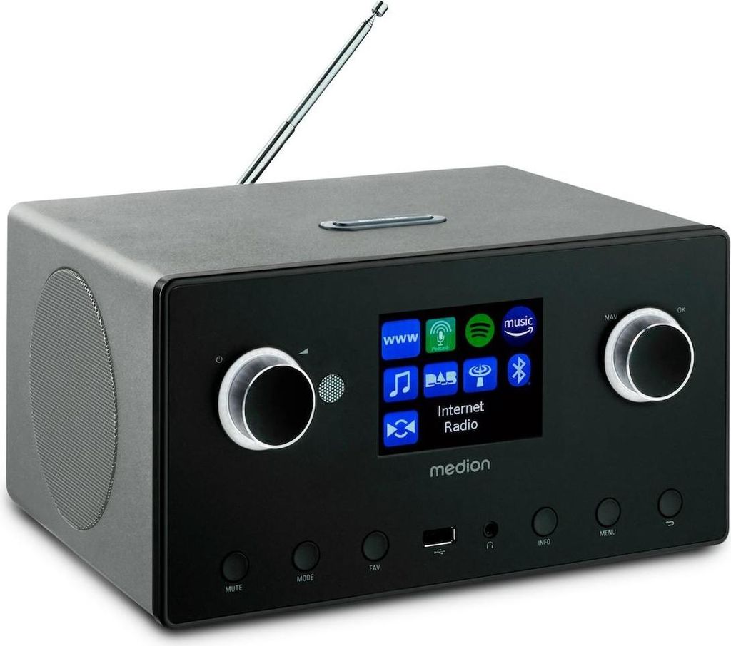 MEDION P85444 Radio Internet 2.1 avec subwoofer (DAB+, UKW Image du produit 