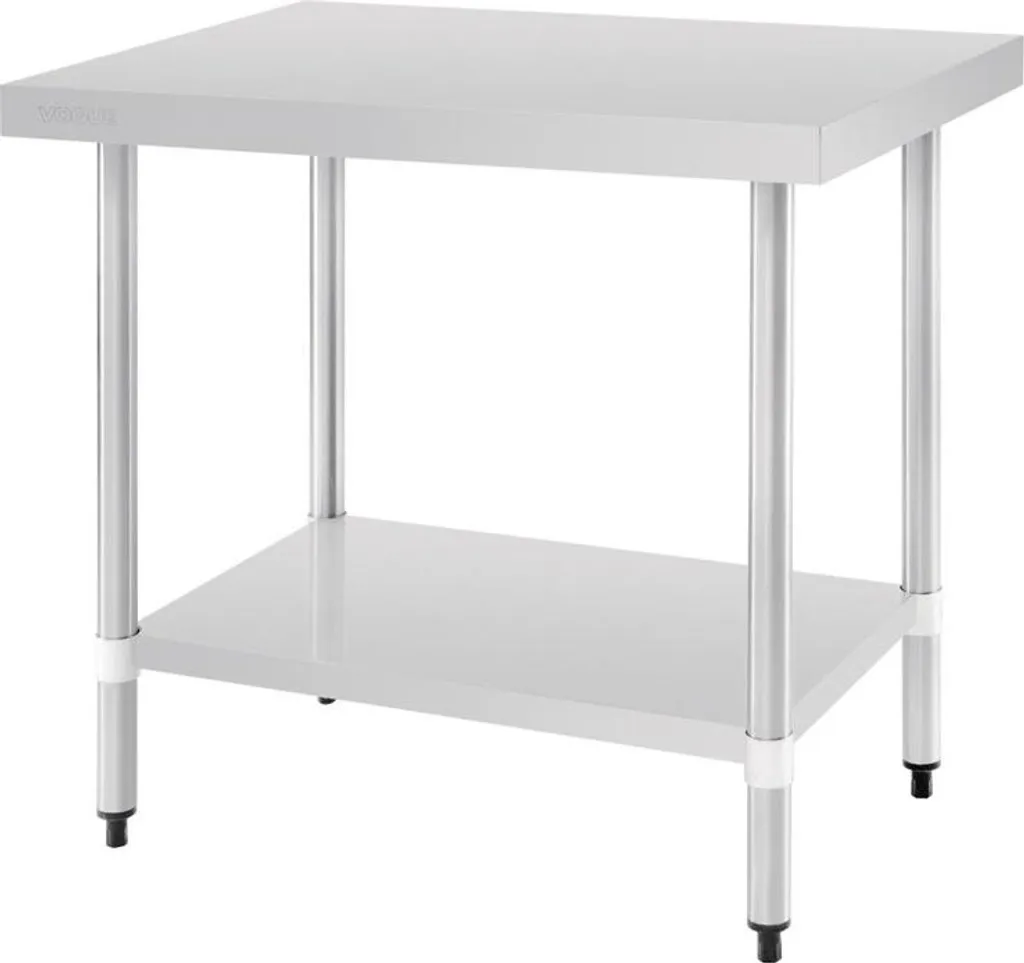 Table inox Vogue 90x60 cm : Gagnez de la place et de l'hygiène