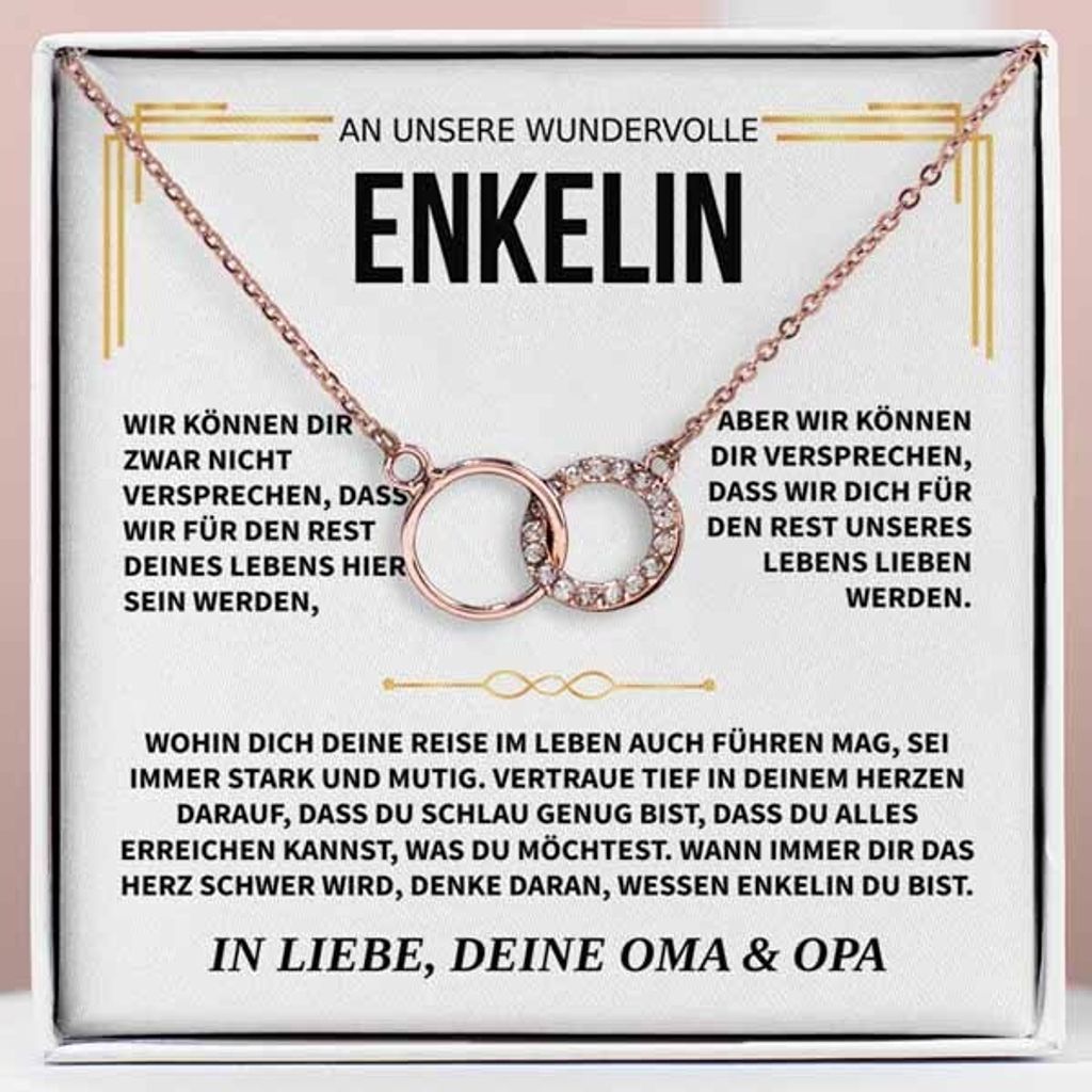 Collier en or rose avec cristaux de zirconium - À notre Image du produit 