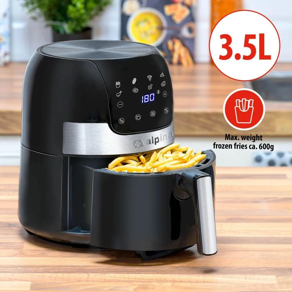 Friteuse à air Alpina 1400W - Écran tactile et thermostat réglable - 26