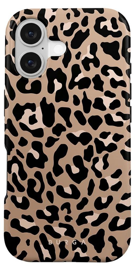 Burga, MagSafe Tough Hülle iPhone 17 Leopard Pure Instinct, Schwarz / Braun