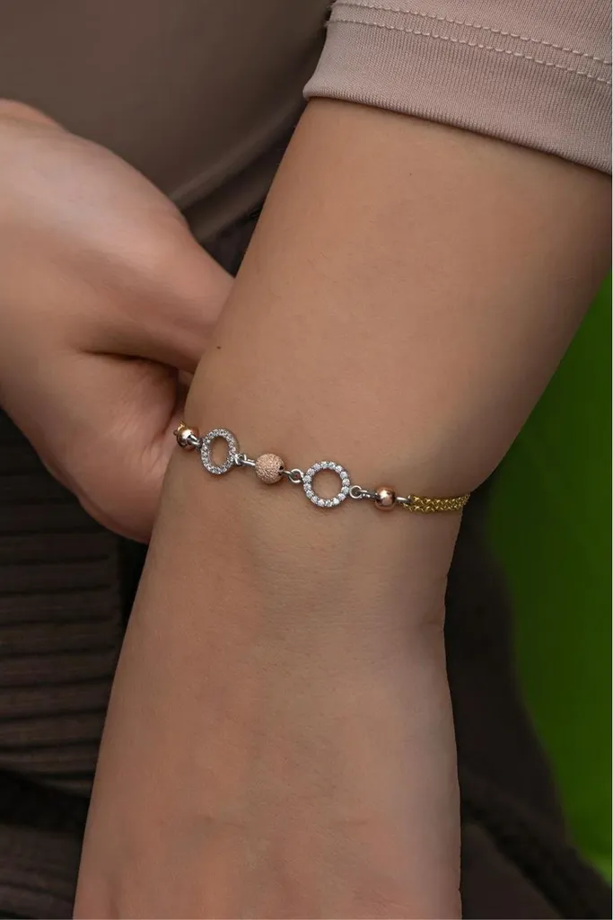 Bracelet Argent 925 Anti-Ternissement Dorika et Zircone : Éclat Durable