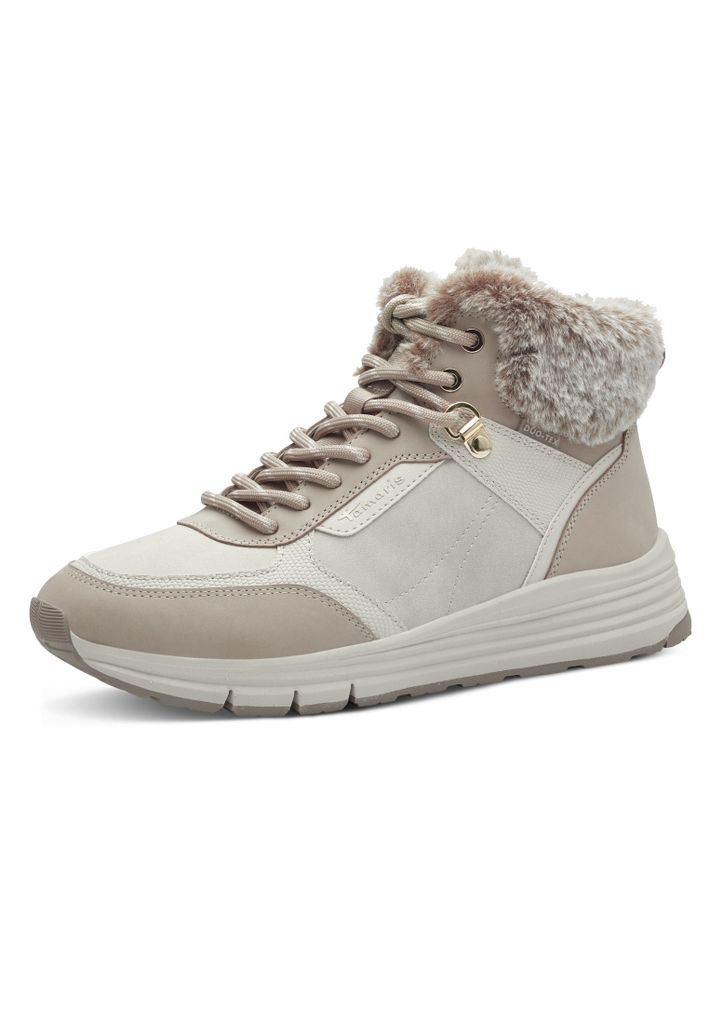 Tamaris Damen Schnürstiefel in Beige, Größe 37