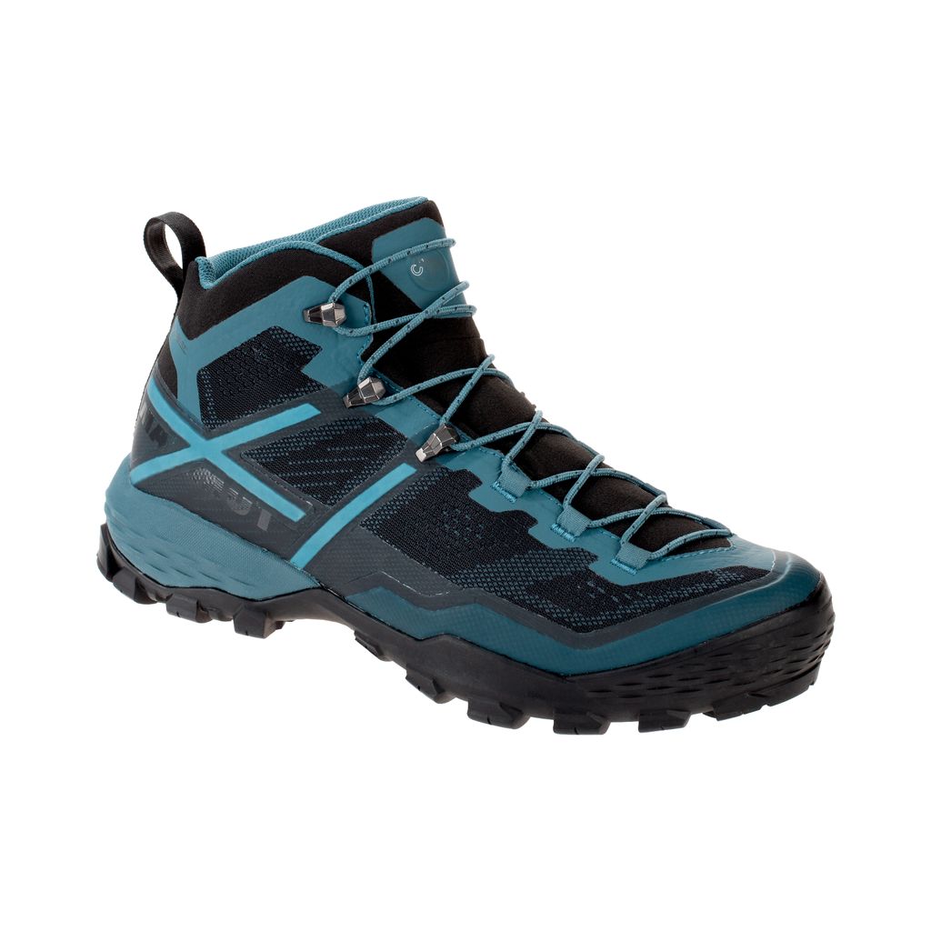 Ducan Mid GTX Men (Mid) (Wanderschuhe) - Mammut, Farbe:black-light poseidon, Größe:6.5 UK / 40 EUR