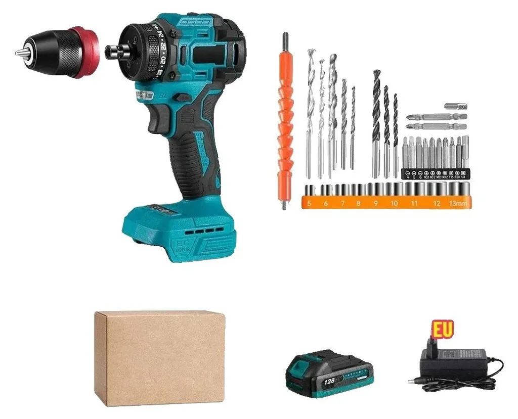 Visseuse sans fil pour travaux maison, moteur brushless, kit polyvalent