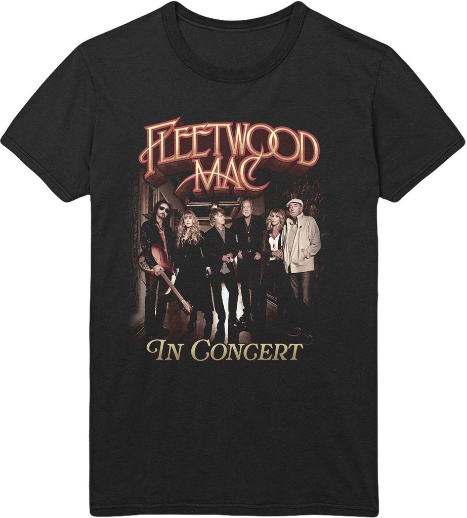 Fleetwood Mac - "In Concert" T-Shirt für Herren/Damen Uni RO1264 (L) (Schwarz)