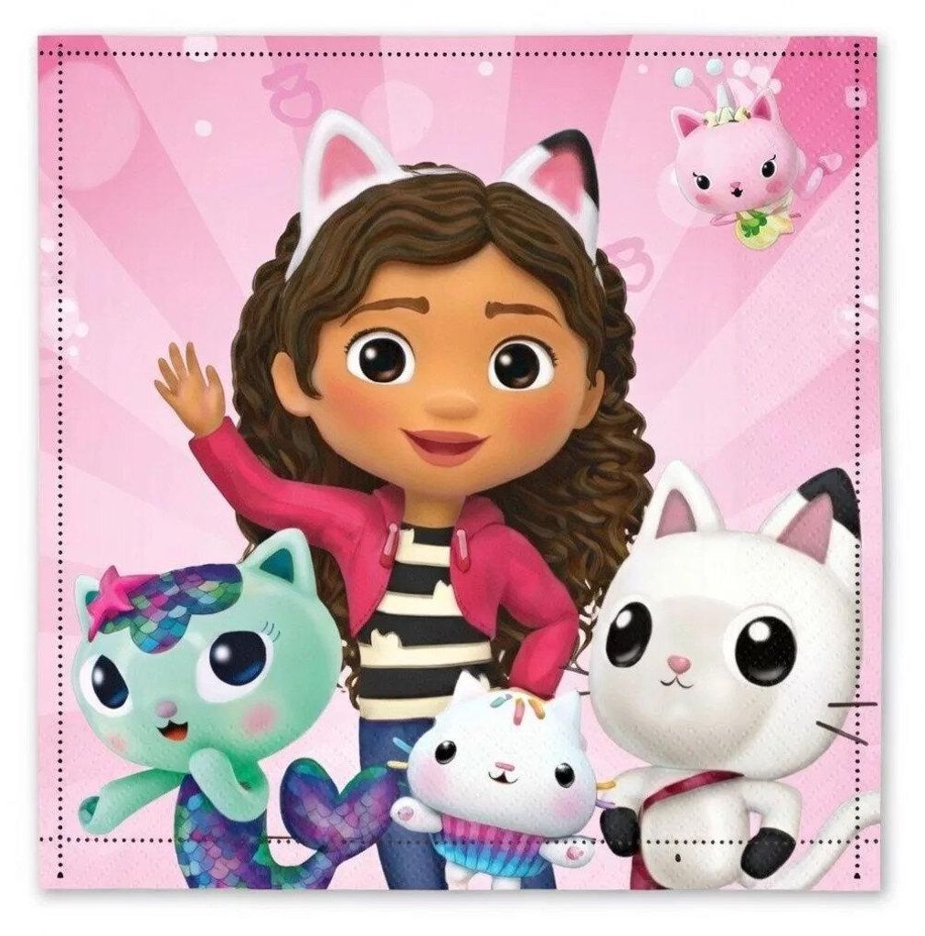 Gabby's Dollhouse Cat World Handtuch, Waschlappen, Handtuch