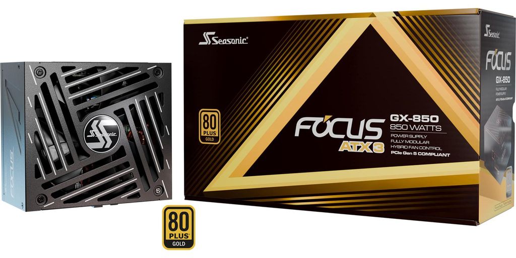 Seasonic FOCUS GX-850-V4 850W ATX3.1, PC-Netzteil, (1x 12-Pin High