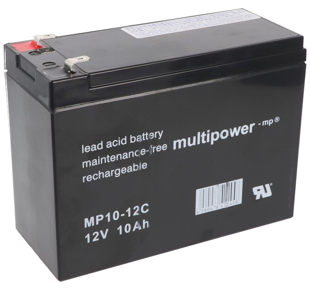 Multipower MP10-12C dobíjací olovený PB 12Volt 10Ah Obrázok produktu 