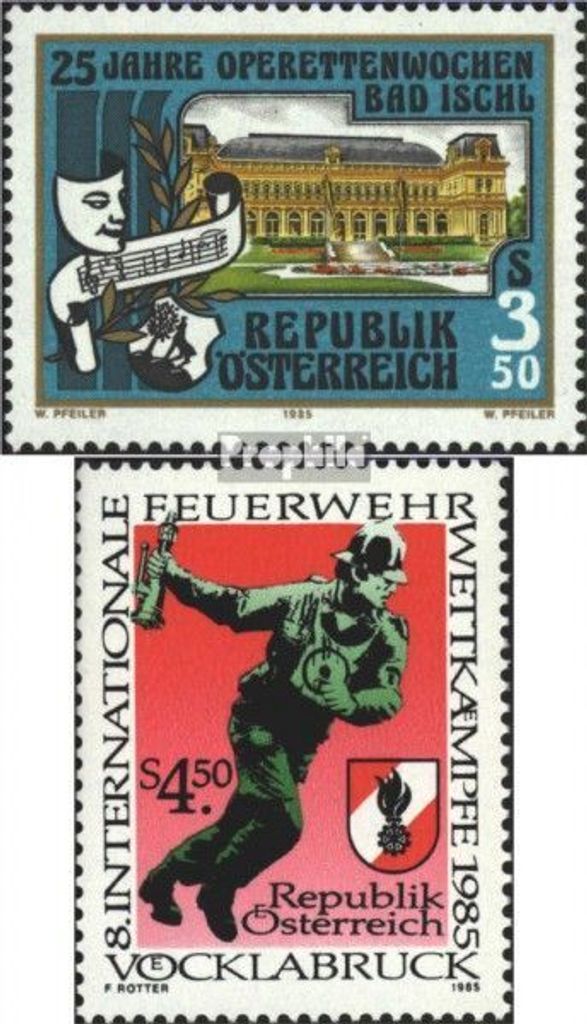 Briefmarken Österreich 1985 Mi 1820,1821 (kompl.Ausg.) gestempelt Sondermarken