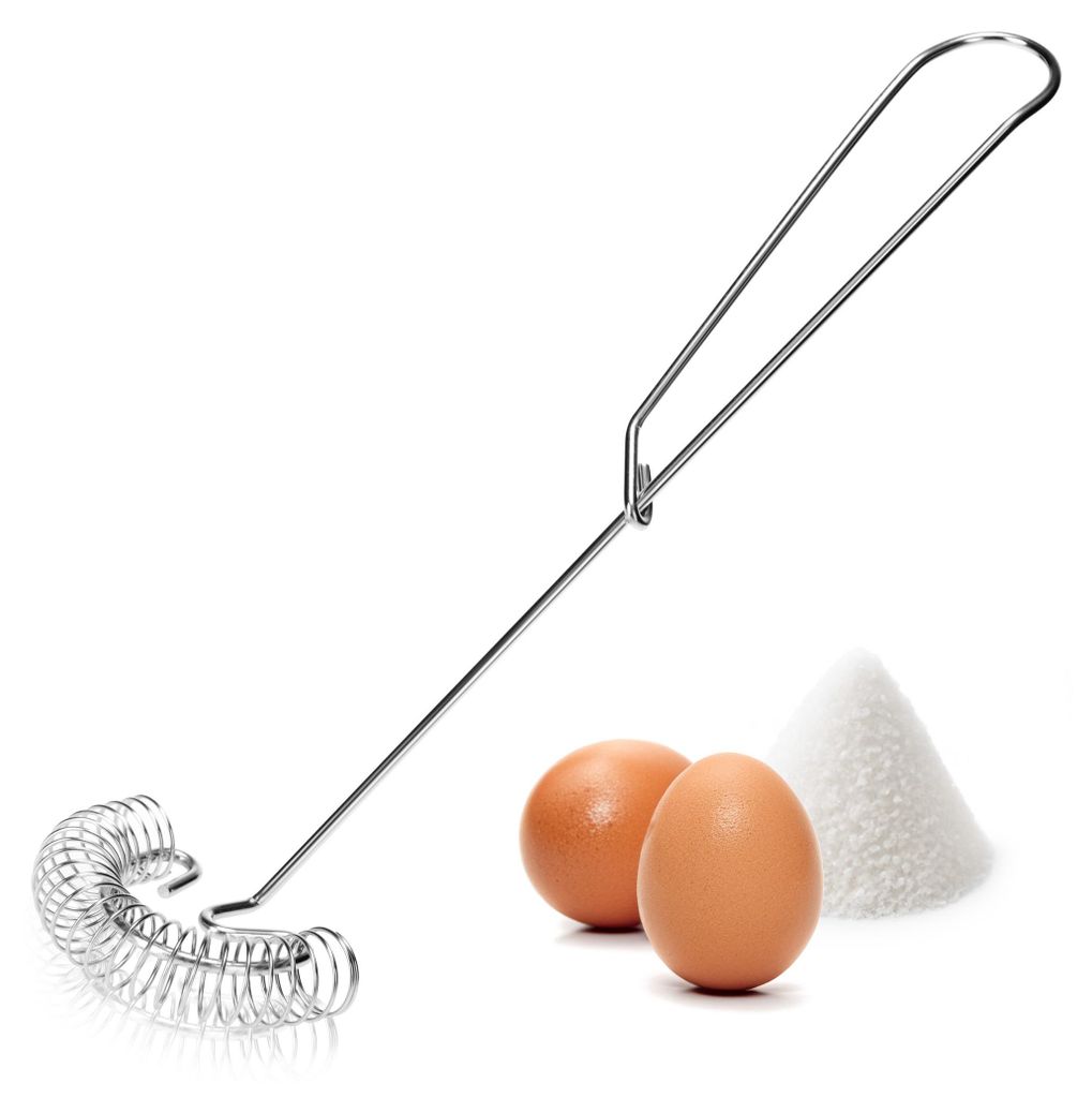 COM-FOUR® Spiralschneebesen Edelstahl 304 rostfrei - Produktbild 
