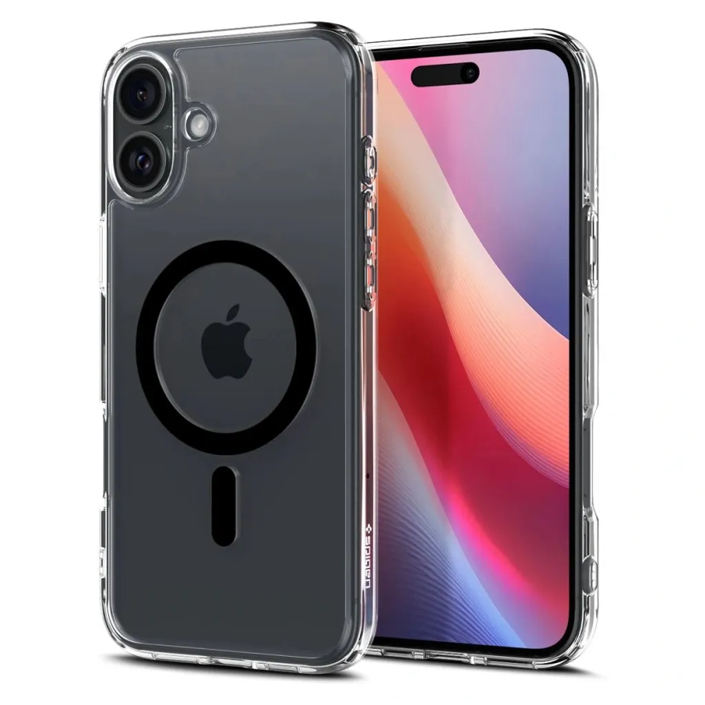 Offerta Cover iPhone 16 Spigen Ultra Hybrid Mag Nero | MagSafe Ready