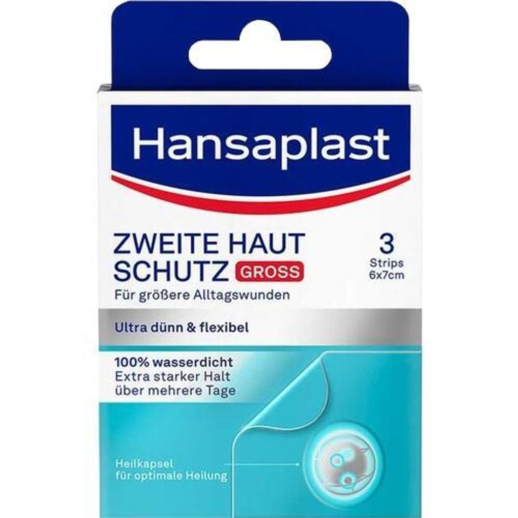Hansaplast druhé náplasti na ochranu kůže velké 3 ks Obrázek produktu 