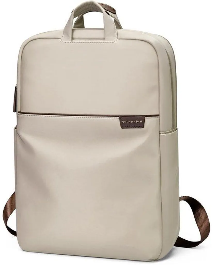 Valise de soute rigide abricot pour femme avec poche ordinateur 15"