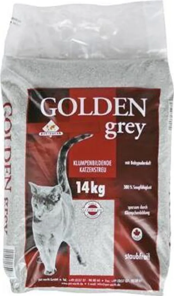 GoldenGrey Master 14kg Lettiera Agglomerante Profumo Talco per Bambini