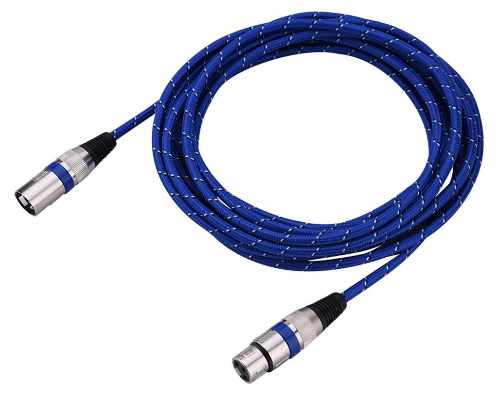 XLR-Stecker auf Buchse, Balance, 3-poliges Mikrofon-Audiokabel, 5 Meter