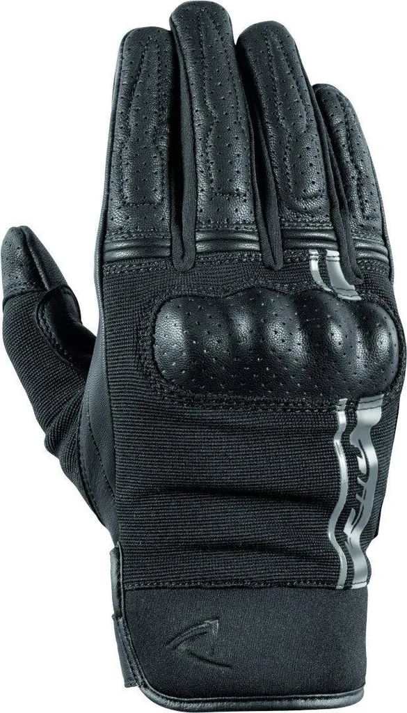 Guanti Moto DIFI Reptile Perforati Nero Grigio L | Pelle Estiva Chopper