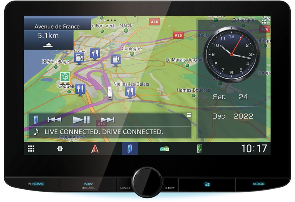 Kenwood Electronics DNR992RVS, Arabska, Chińska Zdjęcie produktu 